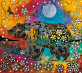 Spring Feast – Matted Art Card by Betty Albert (Cree Artist)